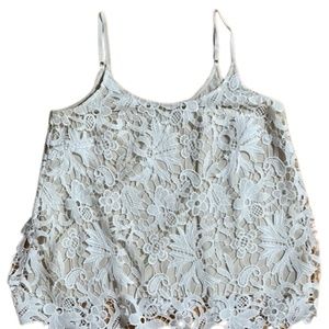 Women's Cabi Lace Tank Top - Large